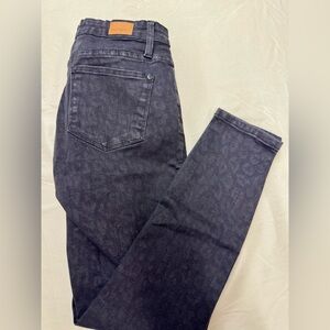 Judy Blue Black Cheetah Print Skinny Fit Jeans- NWOT